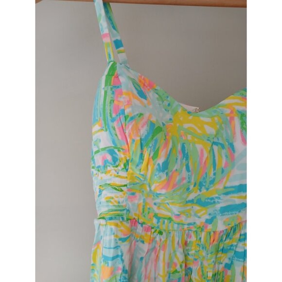 Lilly Pulitzer Christine Dress Sea Salt and Sun Size 6 Sleeveless Mini Blue - Picture 4 of 12